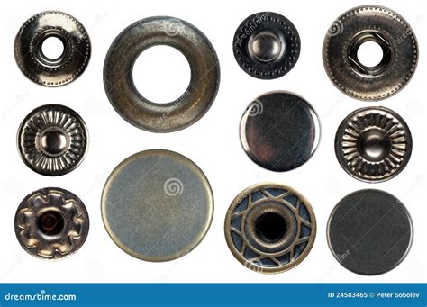 Set of snap fasteners stock image. Image of wear, disk - 24583465