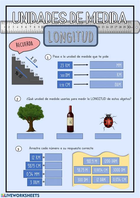 Unidades De Longitud Ficha Interactiva Y Descargable Puedes Hacer Los