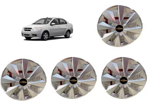 Tapones Polveras Copas Tipo Original Chevrolet Aveo Rin Meses Sin