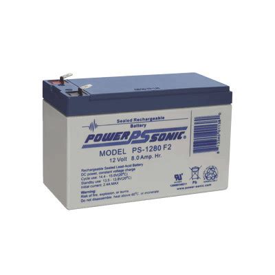 POWER SONIC PS 1280 F2 Bateria 12V 8AH Para Respaldo Tecnologias AGM