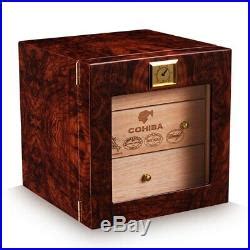 Cigarloong Layers Cigar Humidor Box Cedar Wood Lined Hygrometer