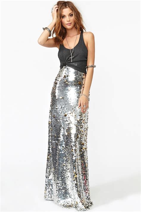 Sequin Skirt Long Dress Ala