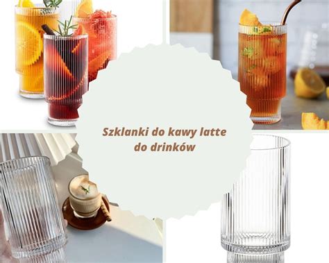 Szklanki Ryflowane Wysokie Do Latte Drink W Rzesz W Kup Teraz Na