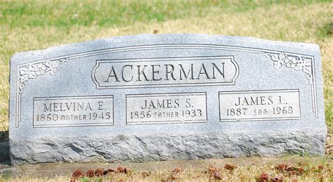 James Leslie Ackerman 1887 1968 Memorial Find A Grave