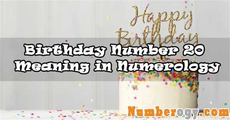 Birthday Number 20 Meaning In Numerology