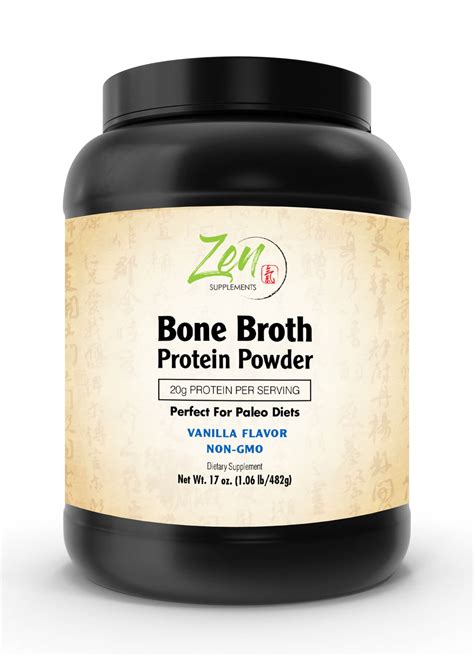 Bone Broth - Vanilla - 1 LB Powder - Zen Vitamins and Supplements