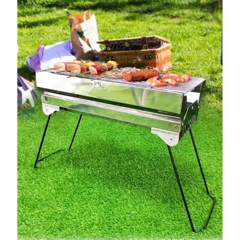 Support De Barbecue Pliant Portable Support De Gril De Camp Ext Rieur