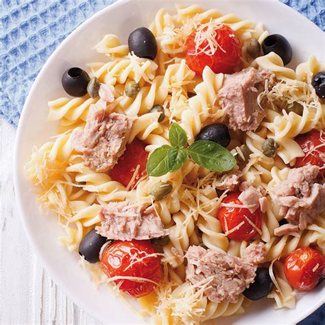 Basile Fusilli Pasta With Tuna Capers And Olives