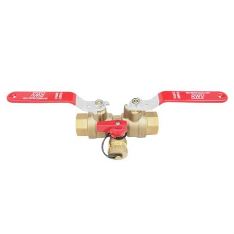 T Isolation Drain Valve Red White Valve Corp