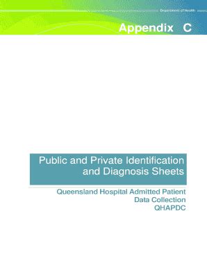 Fillable Online Health Qld Gov Appendix C Public And Private