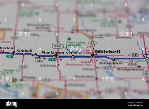 Mount vernon south dakota map hi-res stock photography and images - Alamy