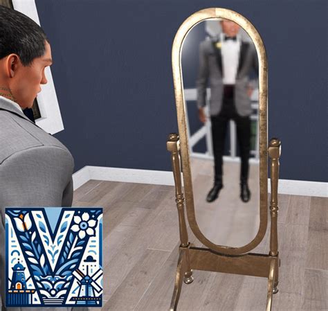 Second Life Marketplace Pbr Antique Standing Mirror