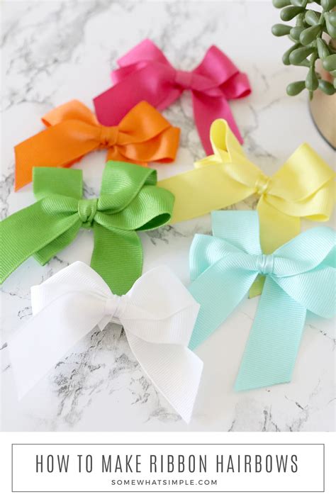 How To Make Hair Bows Easy Tutorial Somewhat Simple