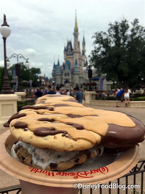 Disney World Food Hack The Mickey Ear Cookie Ice Cream Sandwich The Disney Food Blog