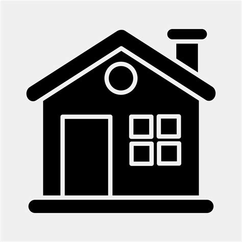 Icon House Building Elements Icons In Glyph Style Good For Prints