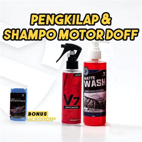 Jual Paket Perawatan Cat Doff Motor Pengkilap Shampo Motor Doff Matte