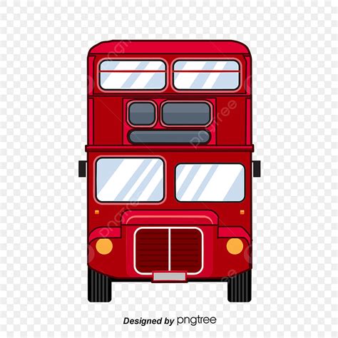 Double Decker Bus White Transparent, London Vector Double Decker Front ...