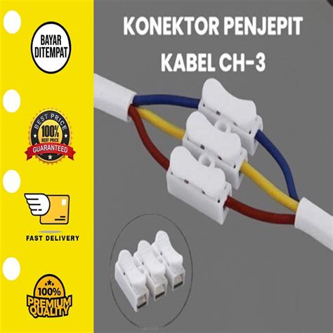 Jual Penjepit Sambungan Jalur Kabel Quick Connect Wire Connector Ch