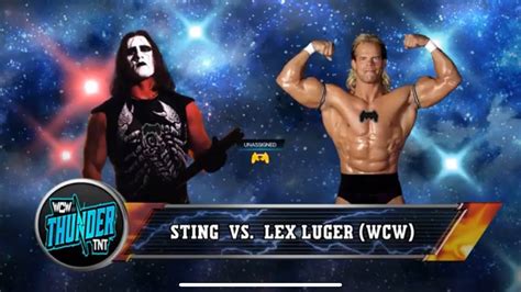 Sting Vs Lex Luger Wcw K Youtube