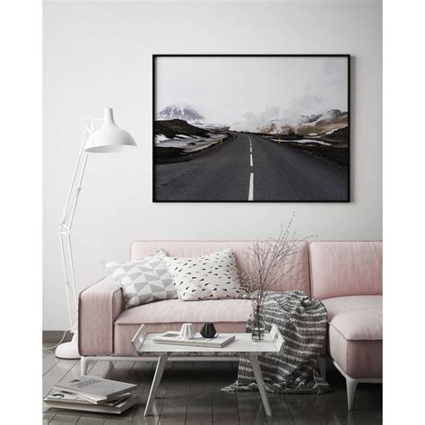 Road Art Print Highway Printable Wall Art Mountain Mist Landscape ...