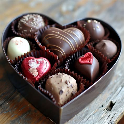 Heart Shaped Box Of Chocolate Free Stock Photo Public Domain Pictures