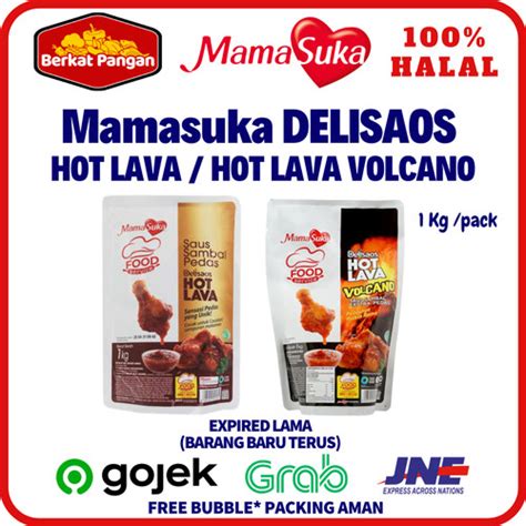 Jual MamaSuka Delisaos Saus Sambal Hot Lava Hot Lava Volcano Kg Hot Lava Kota Tangerang