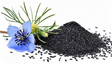 Premium Ai Image Black Cumin Seeds With Nigella Sativa Flower On