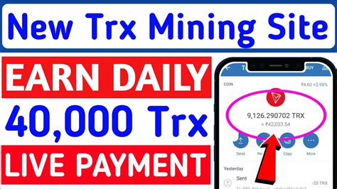 How To Earn Free Tron Trx Trx Mining Website Tron Mining Website