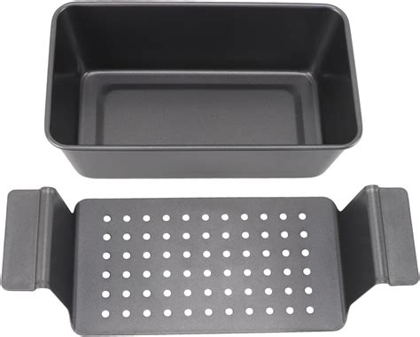 Amazon Meat Loaf Pans With Drainage Hole Non Stick Meatloaf Pan