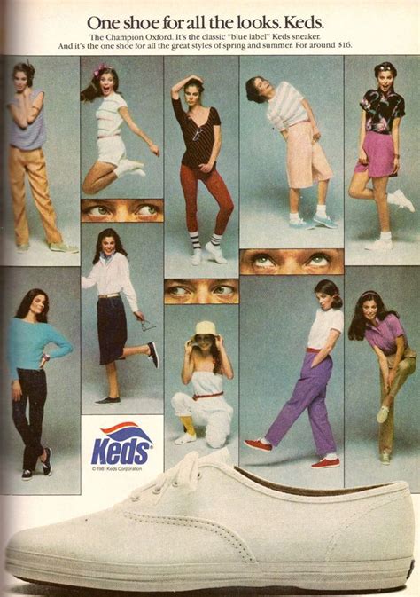 1981 Keds Sneakers Running Shoes Retro Print Ad Vintage Advertisement