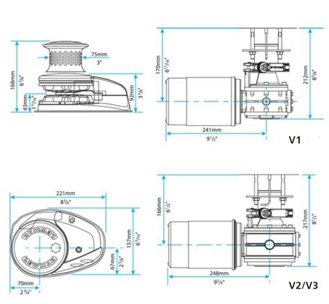 Ankerwinden Lewmar Modell V1 Gypsy Go Für Kette 8mm