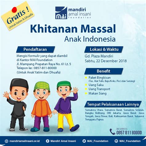 Khitanan Massal Anak Indonesia Mai Foundation Bukan Hoax Badan