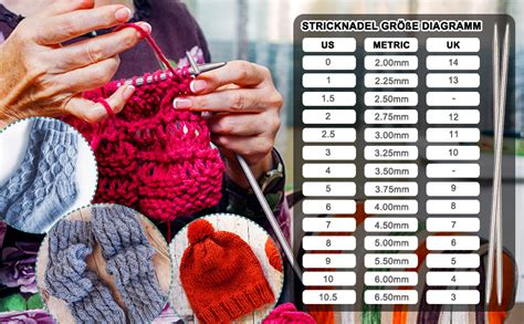 Coopay 35 Stück Stricknadeln Edelstahl Stricknadeln für Socken