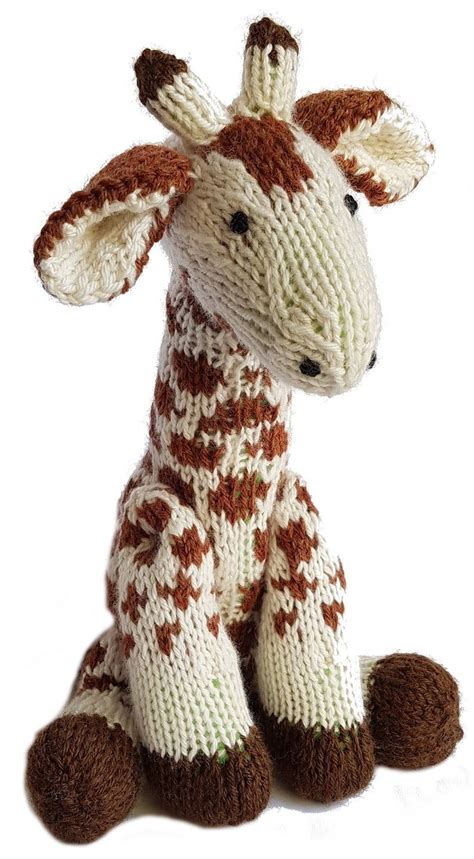 Knitted Giraffe Pdf Pattern Knitting Pattern Diy Knitted Giraffe