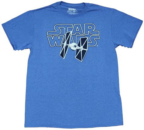 Star Wars Mens T Shirt Tie Fighter Attack Over Word Logo 3x Large