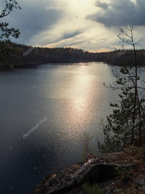 Lago Crep Sculo M Stico Puesta De Sol En El Lago