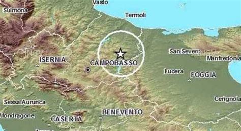 Terremoto Trema Il Molise Scossa Di Magnitudo 4 1 A Campobasso