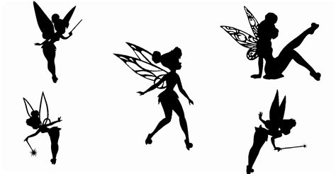 Tinkerbell Silhouette Svg Free File Svg Png Dxf Eps Free