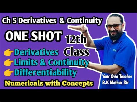 Ch Derivatives Limits Continuity Differentiability Extra Questions Of