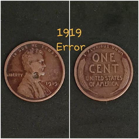 1919 Error Wheat Penny Lincoln Penny Error Wheat Pennies Error | Etsy