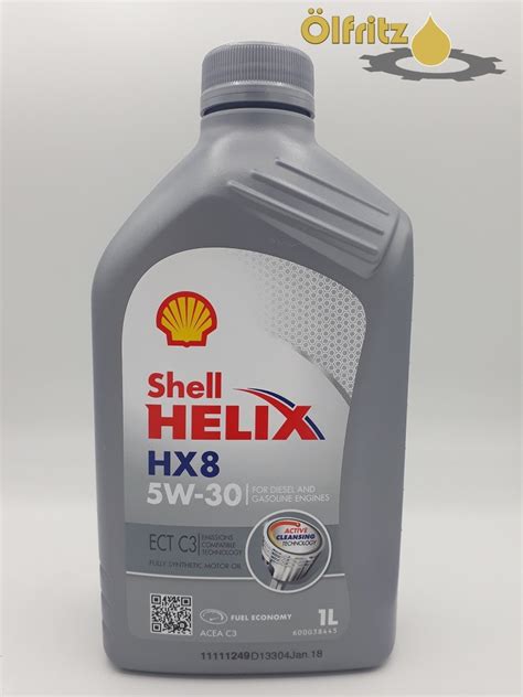 Shell Helix HX8 ECT C3 5W 30 Motoröl 1l Motoröle für alle Fahrzeuge