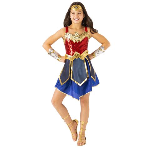 Wonder Woman 1984 Deluxe Girls Costume Dc Comics Superhero Movie