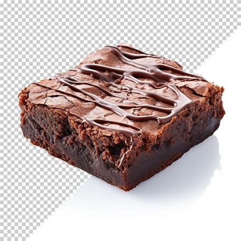 Premium Psd Brownie Isolated On White Background