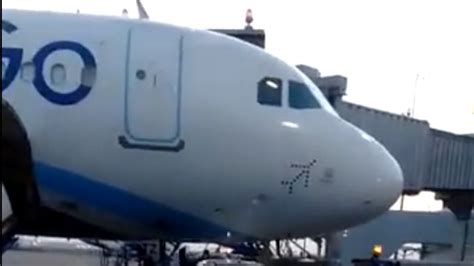 Watch Go First Car Passes Under Indigo Plane Narrowly Avoids Collision