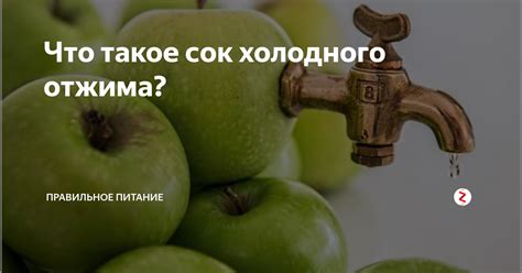 Что такое сок холодного отжима? | Советы и факты о еде | Дзен