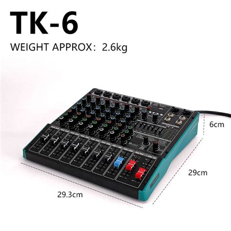 Mixer RIWORAL Audio Mixer TK Sound System 6 8 12 16 Channel Interface