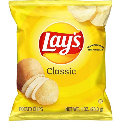 Lays Classic Potato Chips 1 Ounce Pack Of 104