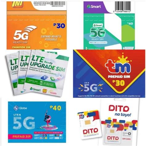 Smart 5g Dito Tnt Tm Globe 5g Tri Cut Sim Lazada Ph