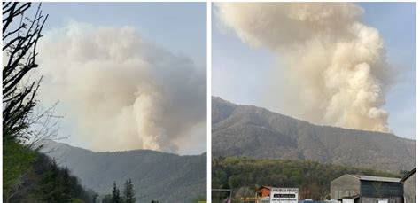 Incendi In Piemonte In Fiamme I Boschi Sopra Verbania