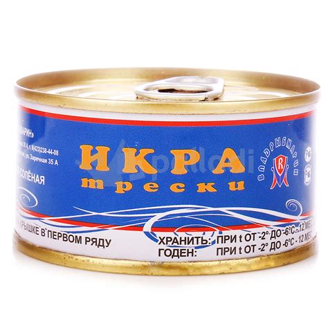 Икра трески 130г ключ Владрыбмарин купить за 119 руб. с доставкой на ...